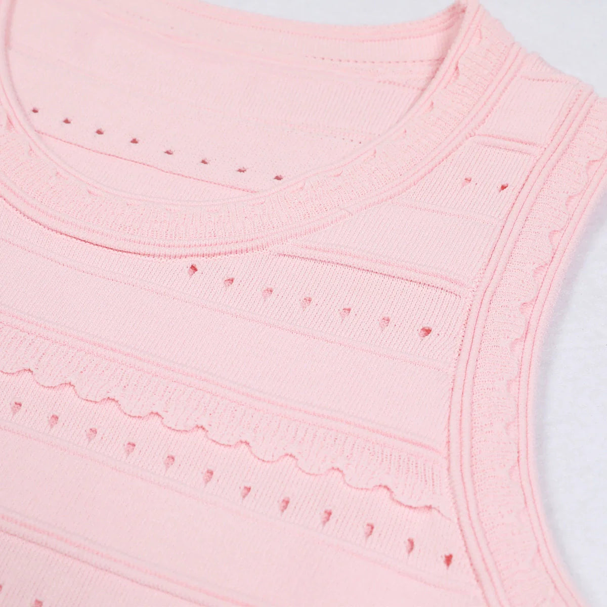 Eliane Pink Knit Mini Dress