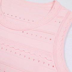 Eliane Pink Knit Mini Dress