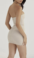 Romantic Fog Floral Mini Dress