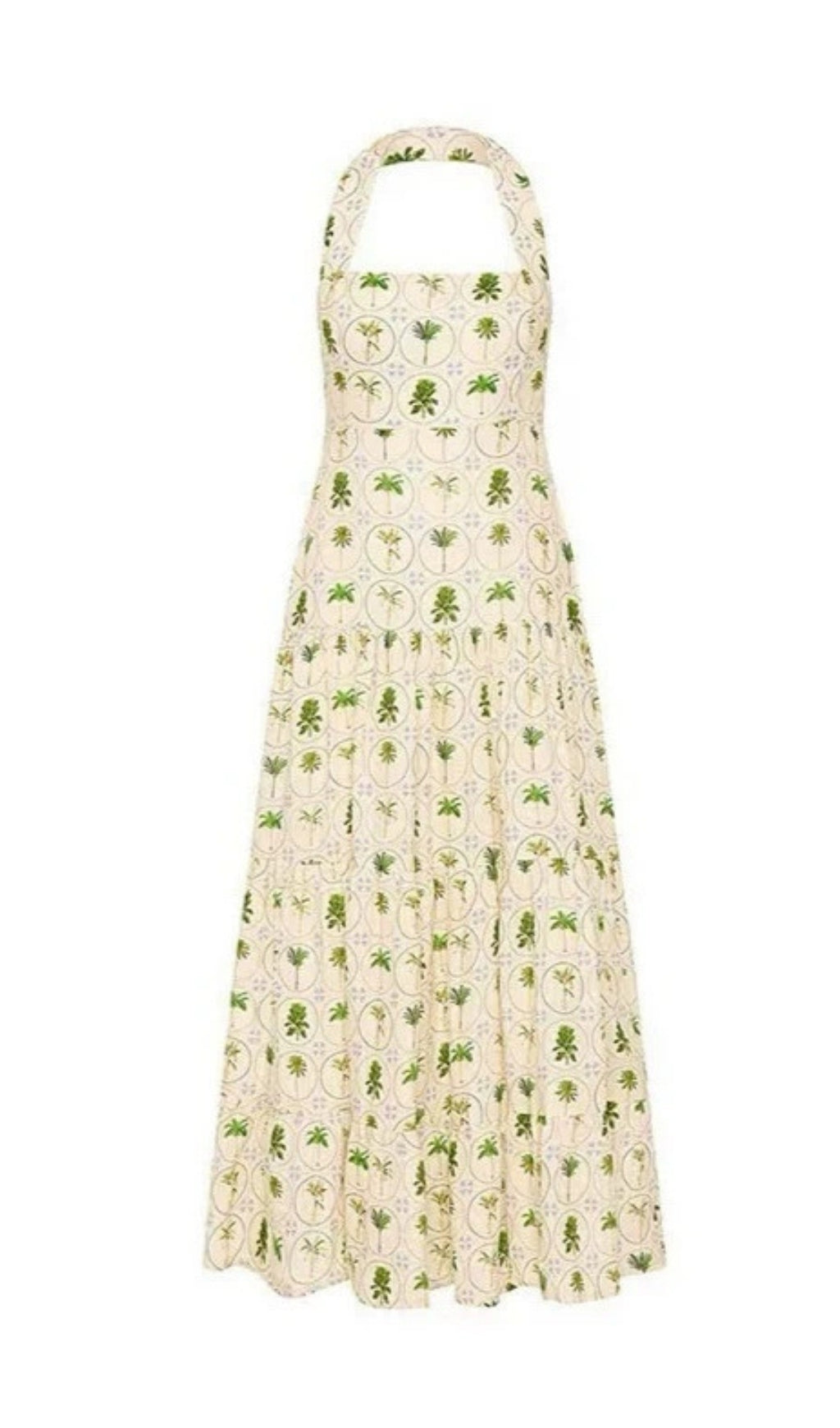 Evera Tropical Breeze Halter Maxi Dress