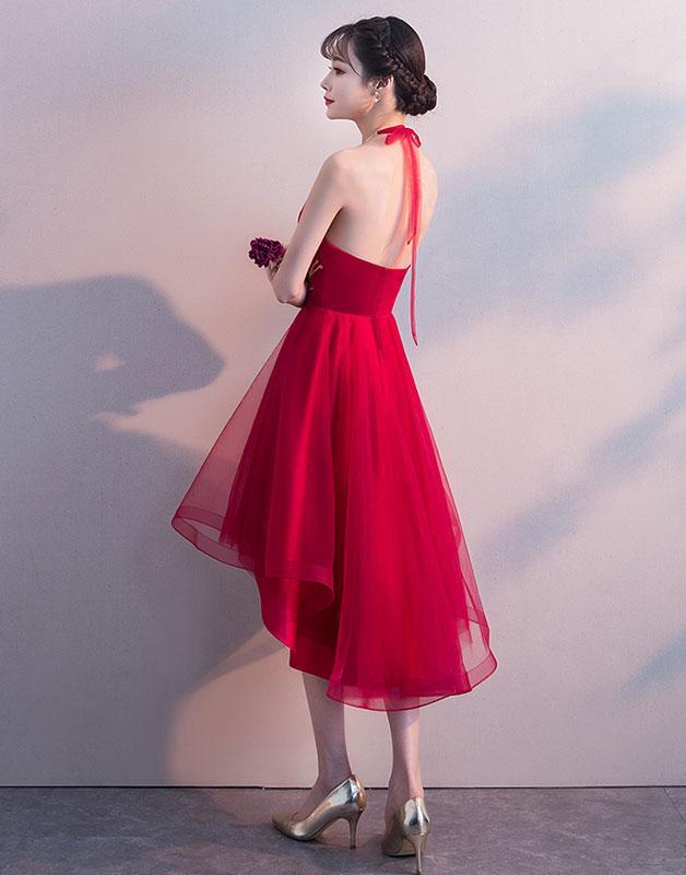 Lovely Dark Red Party Dress