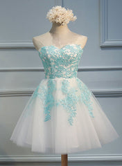 Adorable  White Tulle Sweetheart Tulle Party Dress