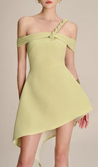 Forever Glam Braided One-Shoulder Mini Dress