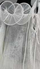 Honore Ethereal White Off-Shoulder Ruffle Mini Dress with Puff Sleeves