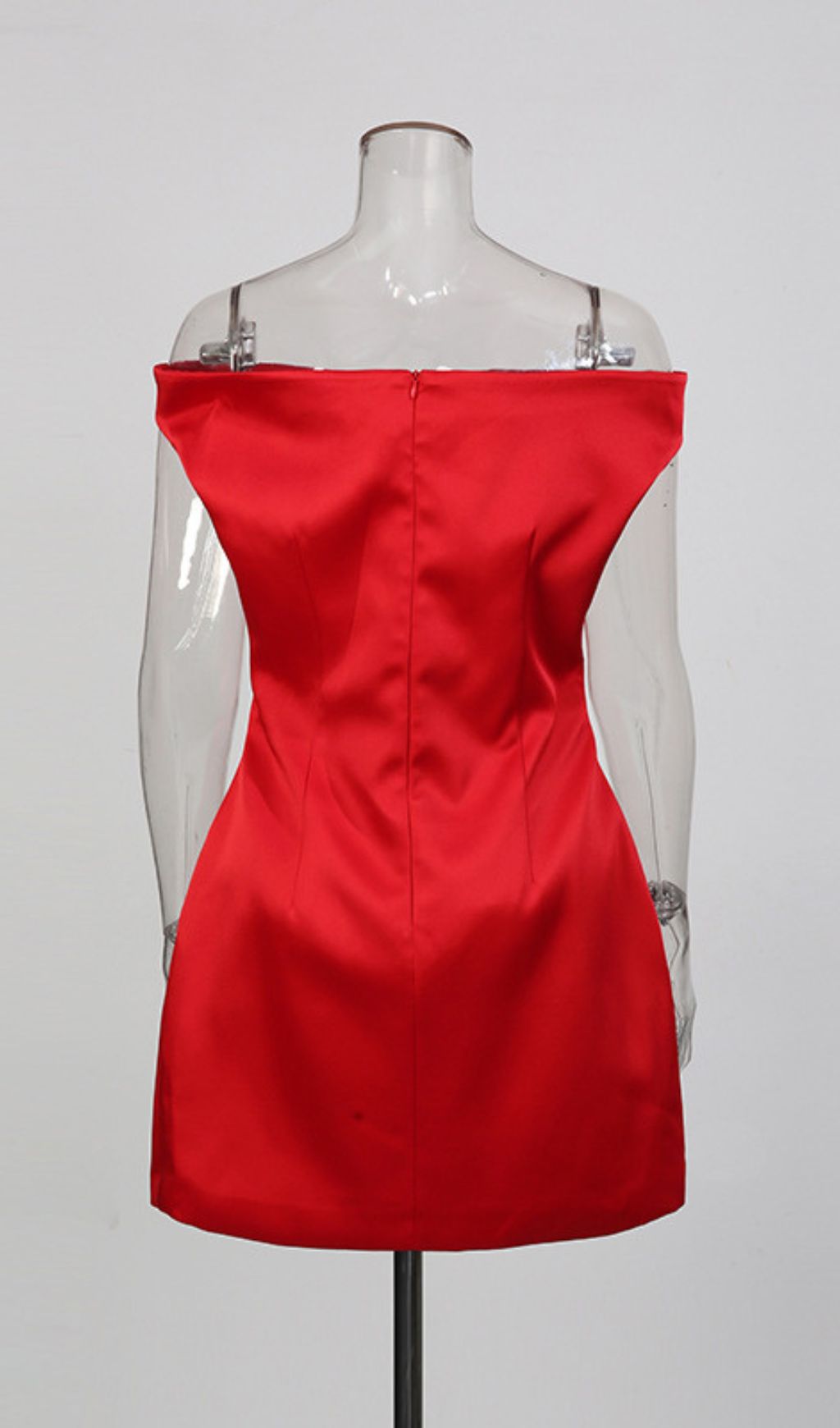 Jameel Red Off-Shoulder Mini Dress