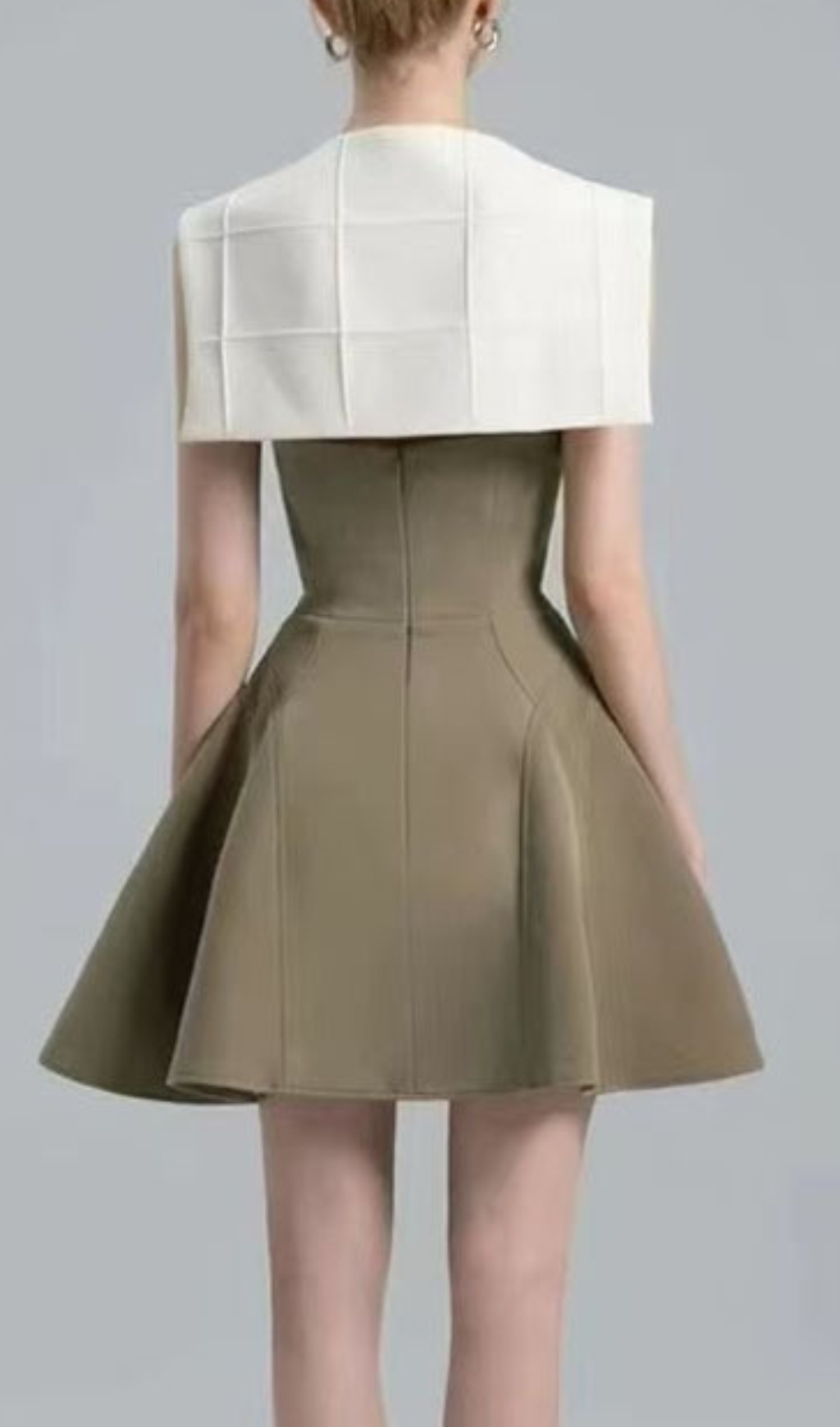 Honora Sculptural Color Block Mini Dress
