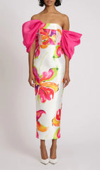 Aldrich Floral Off-Shoulder Midi Dress