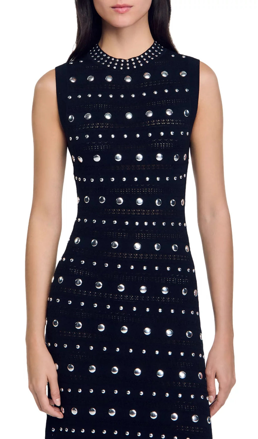 Venus Studded Sleeveless Maxi Dress