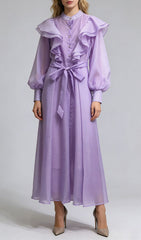 Jolanda Sparkle Ruffle Maxi Dress
