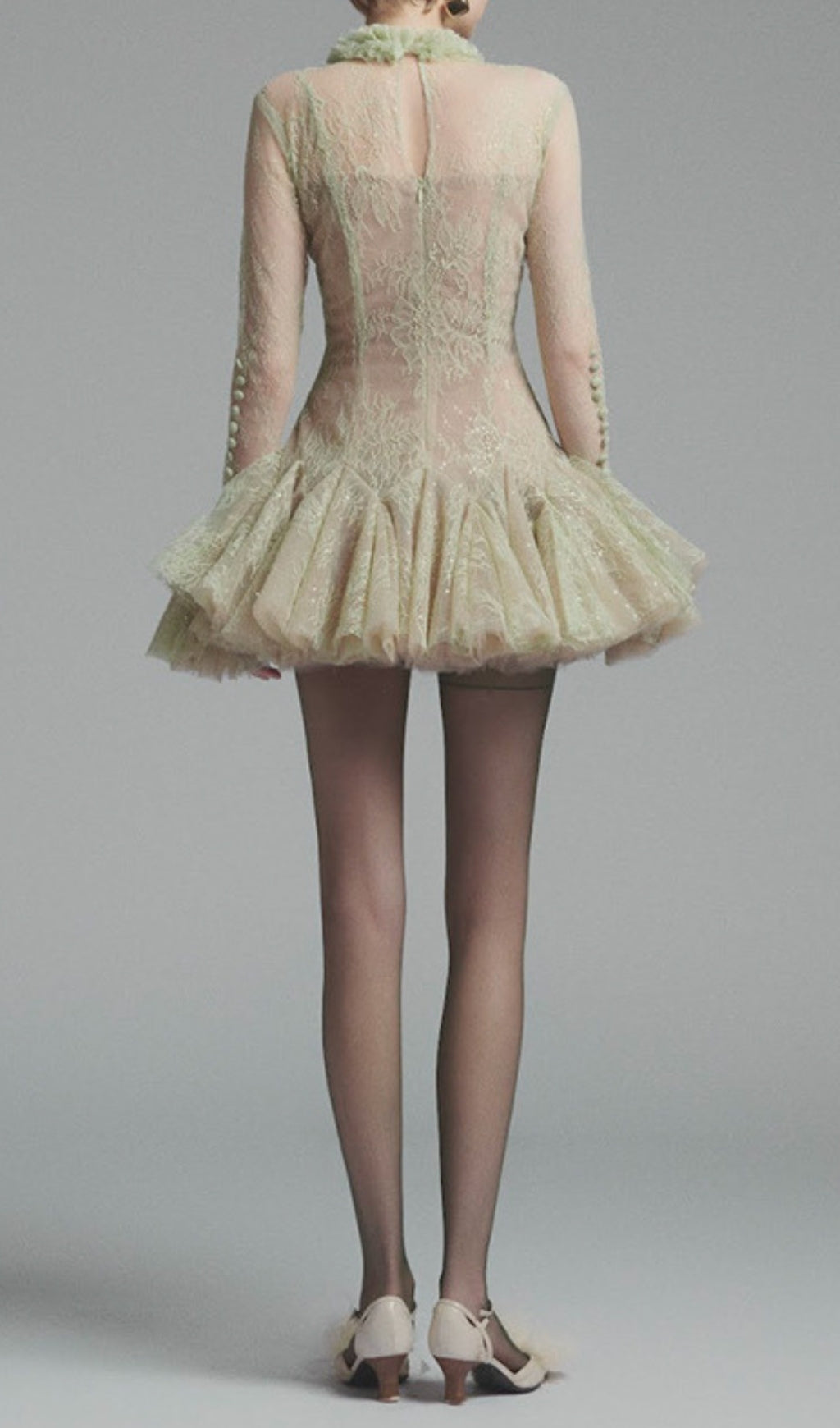 Daniyah Ethereal Lace Mini Dress