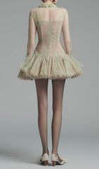 Daniyah Ethereal Lace Mini Dress