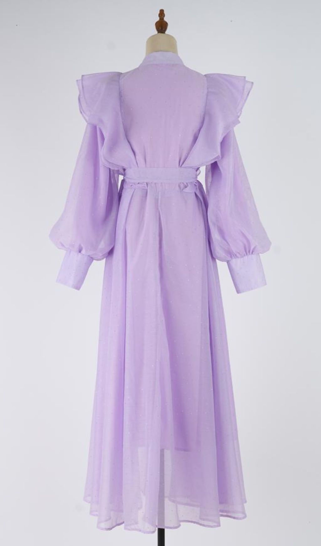 Jolanda Sparkle Ruffle Maxi Dress