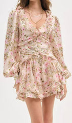 Iolanthe Romantic Ruffle Floral Mini Dress