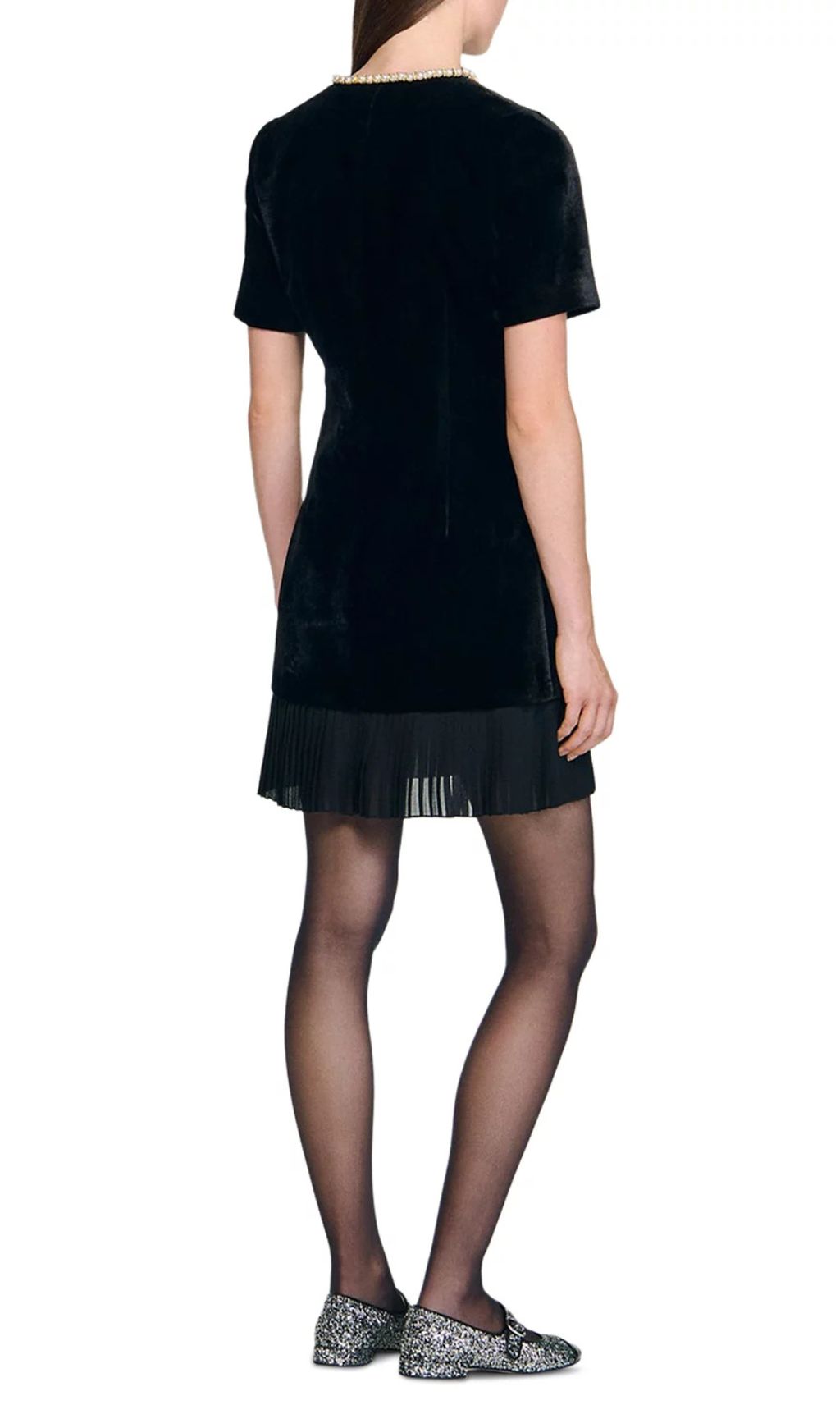 Chic Velvet Mini Dress for Women