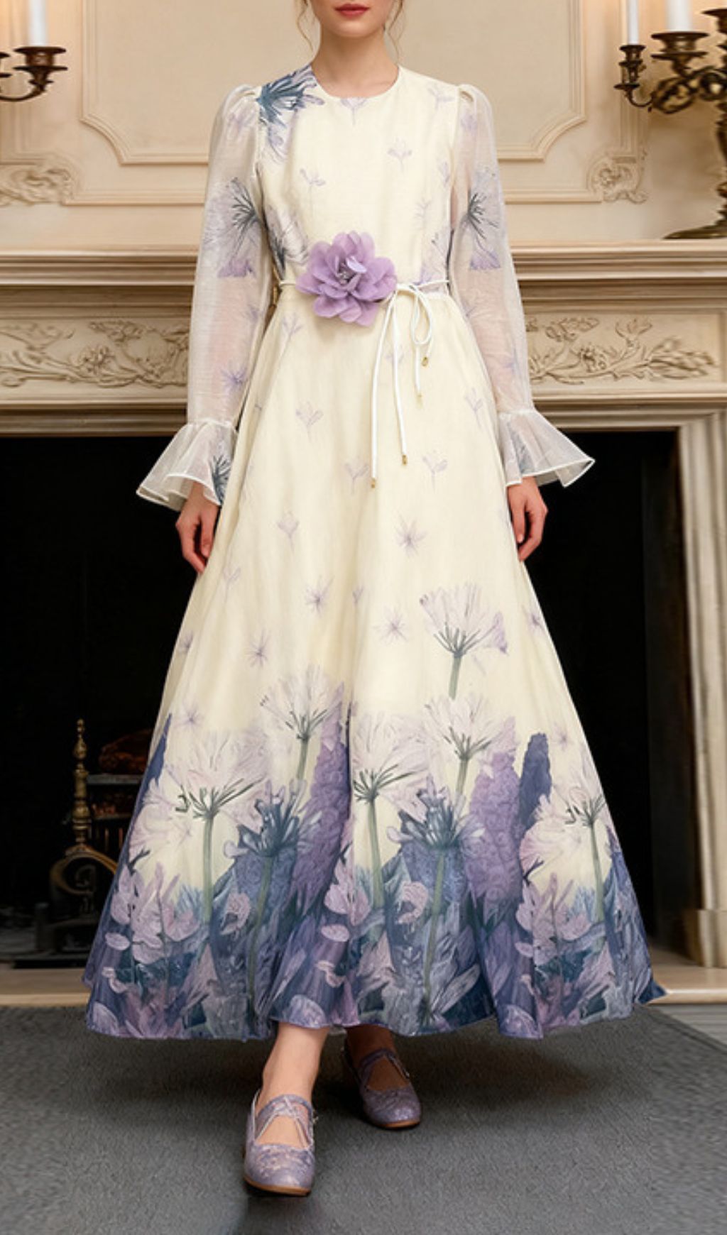 Isadore Elegant Floral Maxi Dress