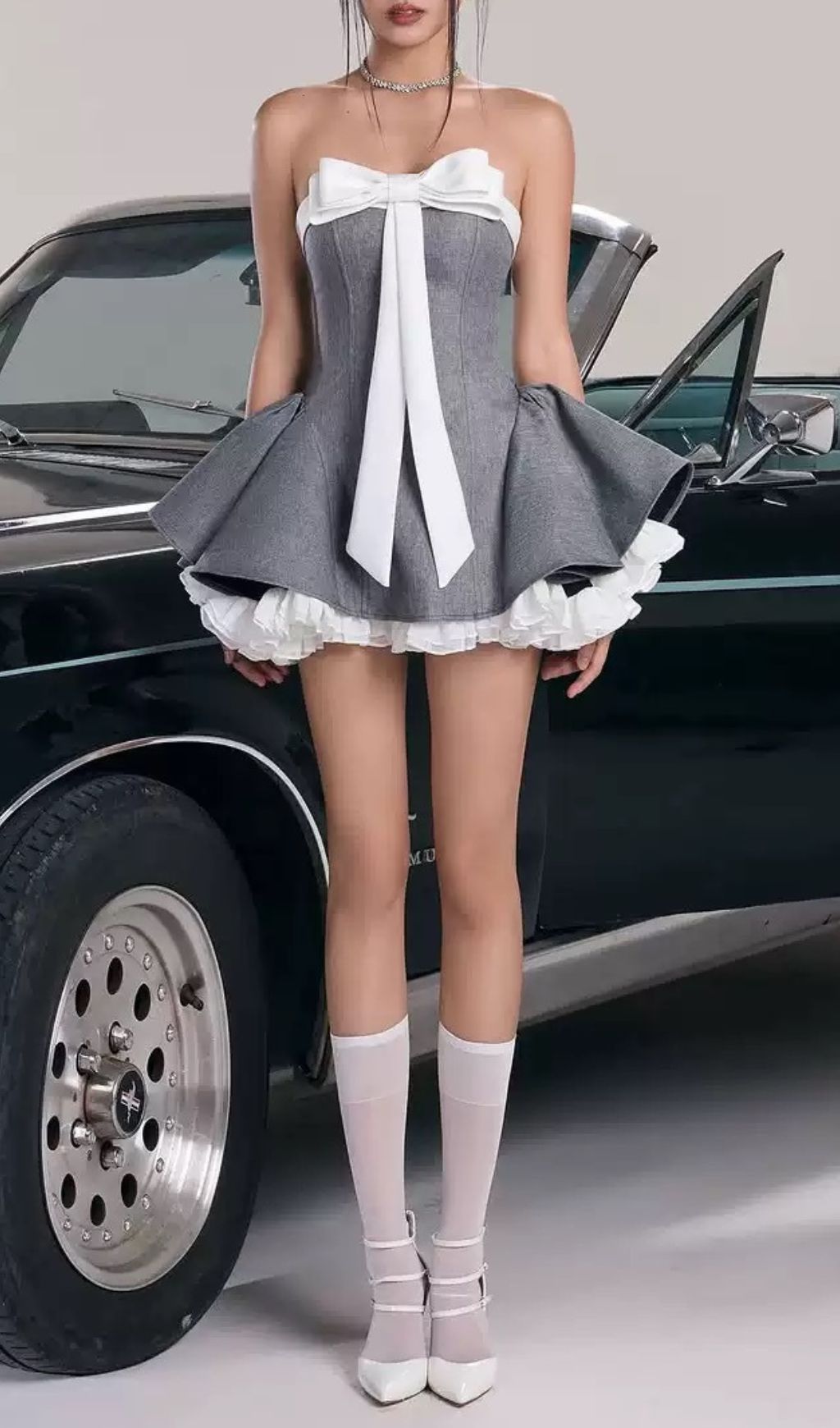 Hyde Strapless Bow Mini Dress