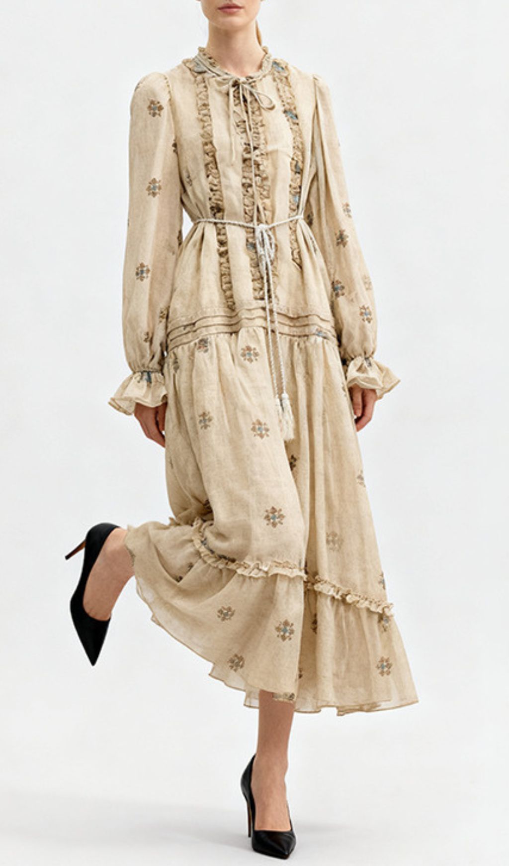 Indiya Artisan Print Midi Dress