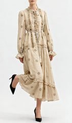 Indiya Artisan Print Midi Dress