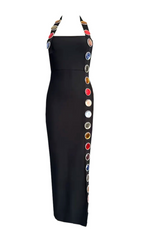 Gill Black Halter Maxi Dress