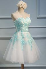 Adorable  White Tulle Sweetheart Tulle Party Dress