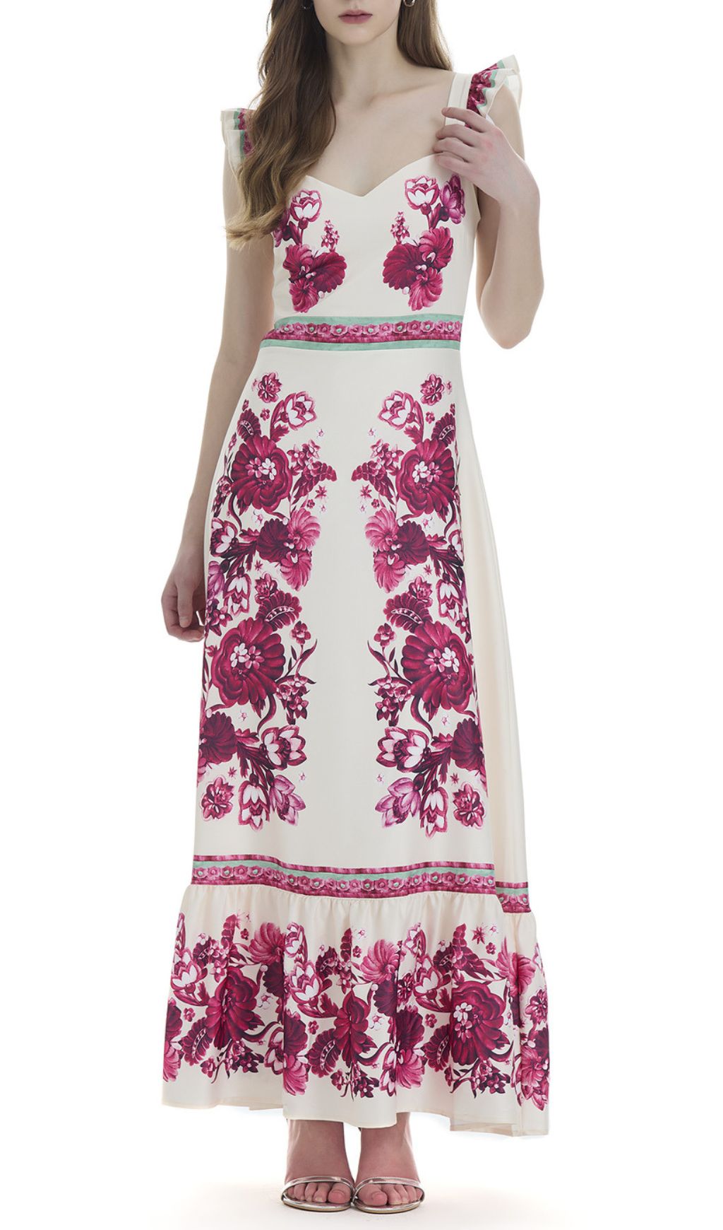 Freeya Vibrant Fuchsia Floral Maxi Dress