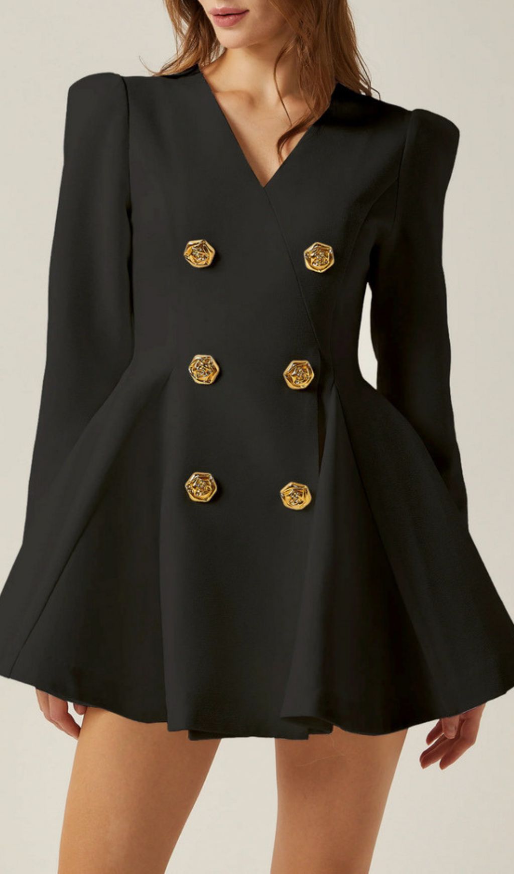 Ilene White Double-Breasted Blazer Mini Dress