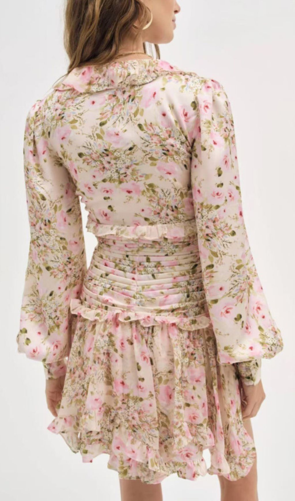 Iolanthe Romantic Ruffle Floral Mini Dress