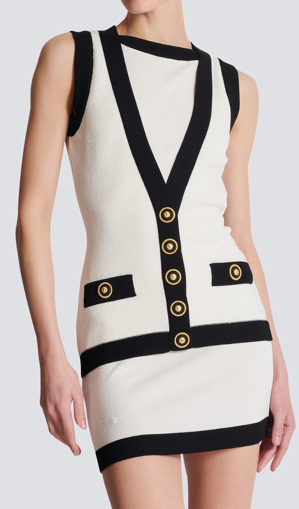Clorinda Chic White Mini Bandage Dress
