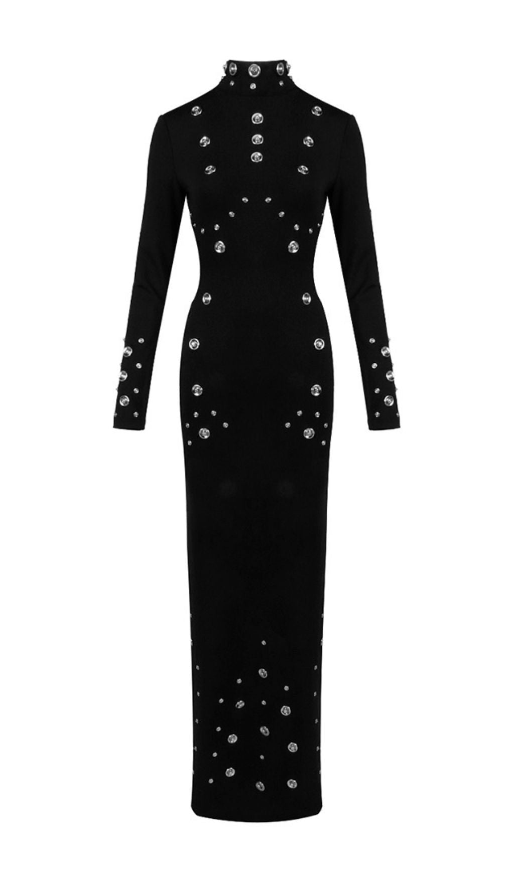 Ishana Black Embellished Maxi Dress