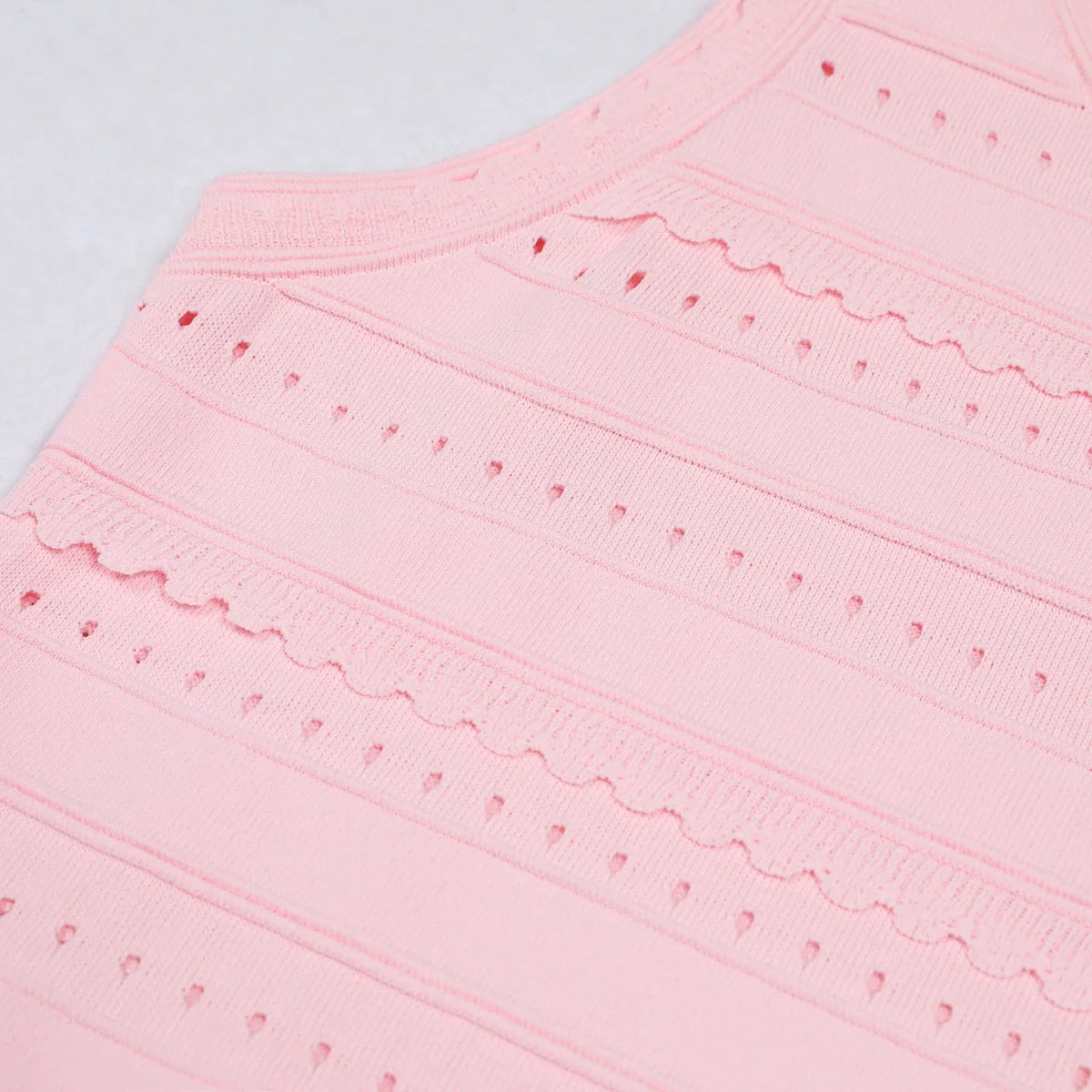Eliane Pink Knit Mini Dress