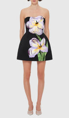 Evalina Blossom Dream Strapless Mini Dress