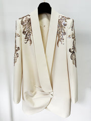 Camilo Dazzling Sequin Embellished Blazer Mini Dress