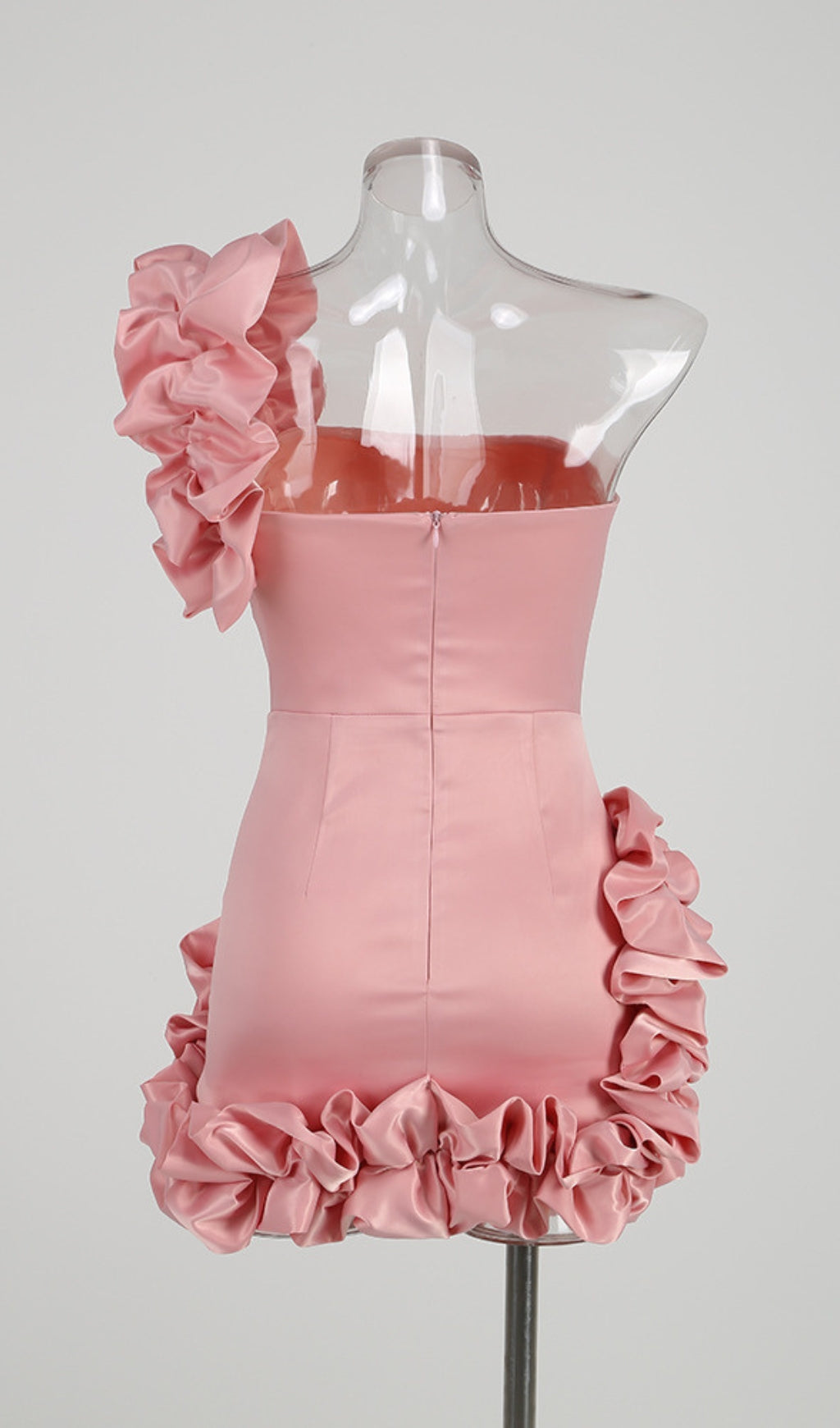Ayaz Ruffled Strapless Mini Dress