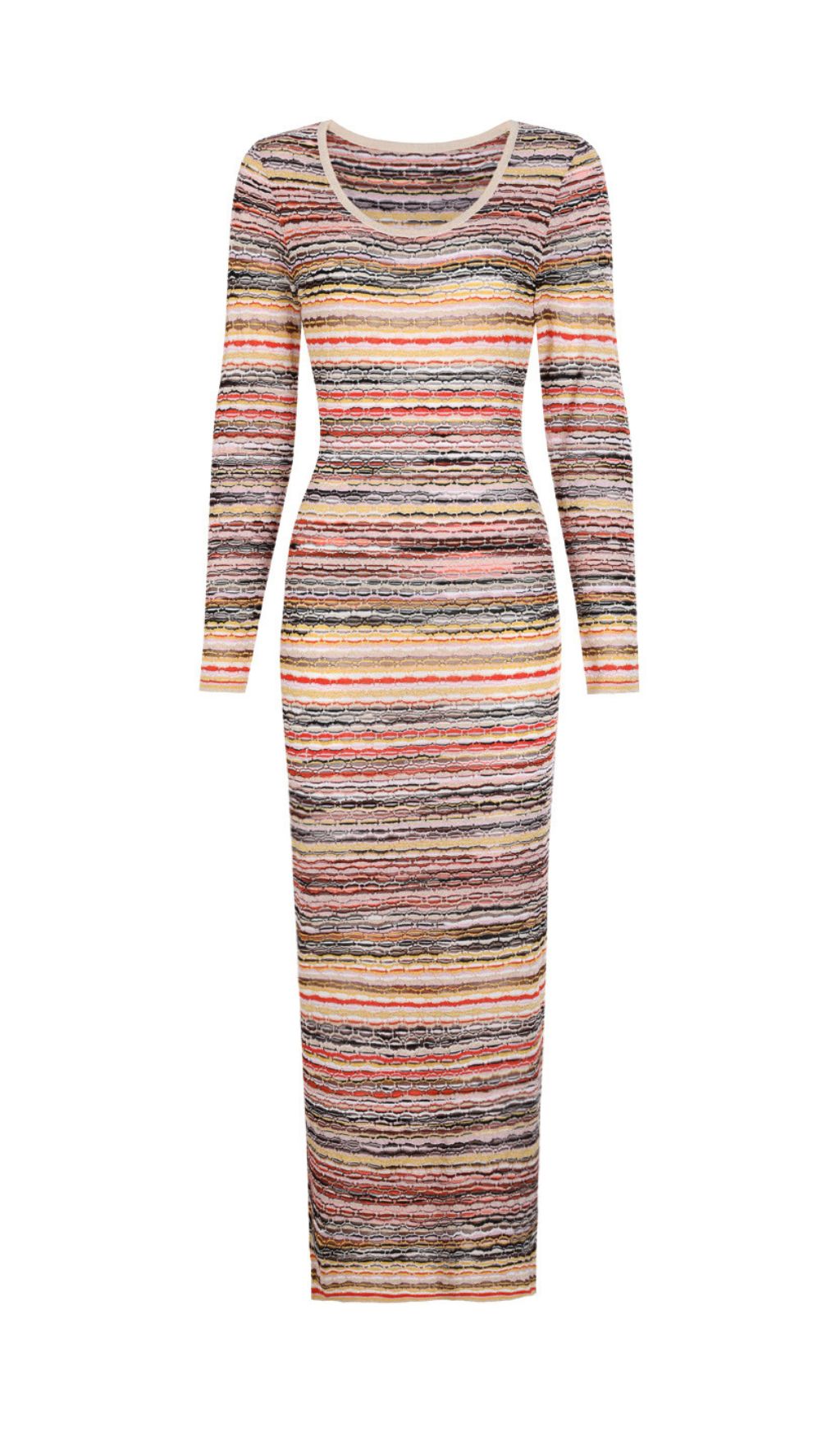 Julia Multi-Stripe Knit Maxi Dress