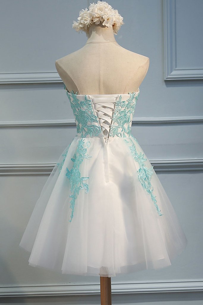 Adorable  White Tulle Sweetheart Tulle Party Dress