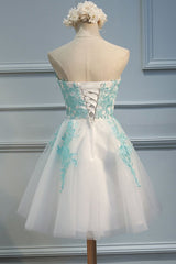 Adorable  White Tulle Sweetheart Tulle Party Dress