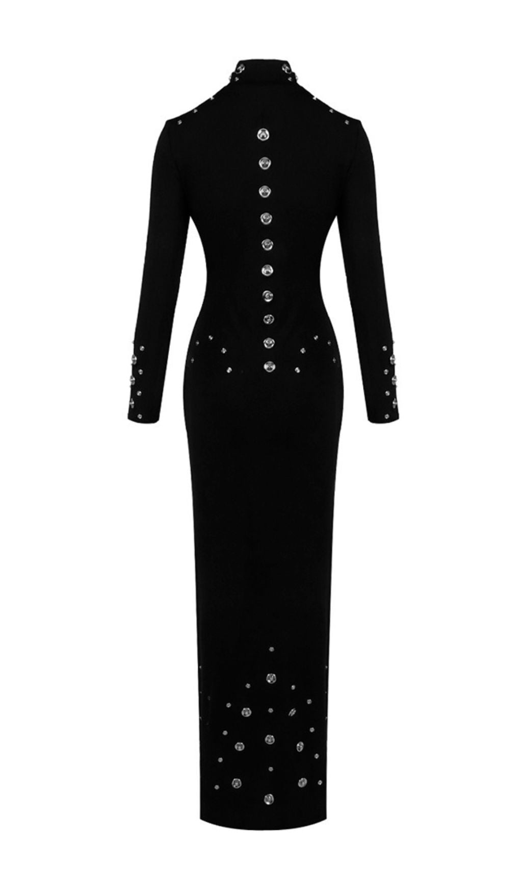 Ishana Black Embellished Maxi Dress