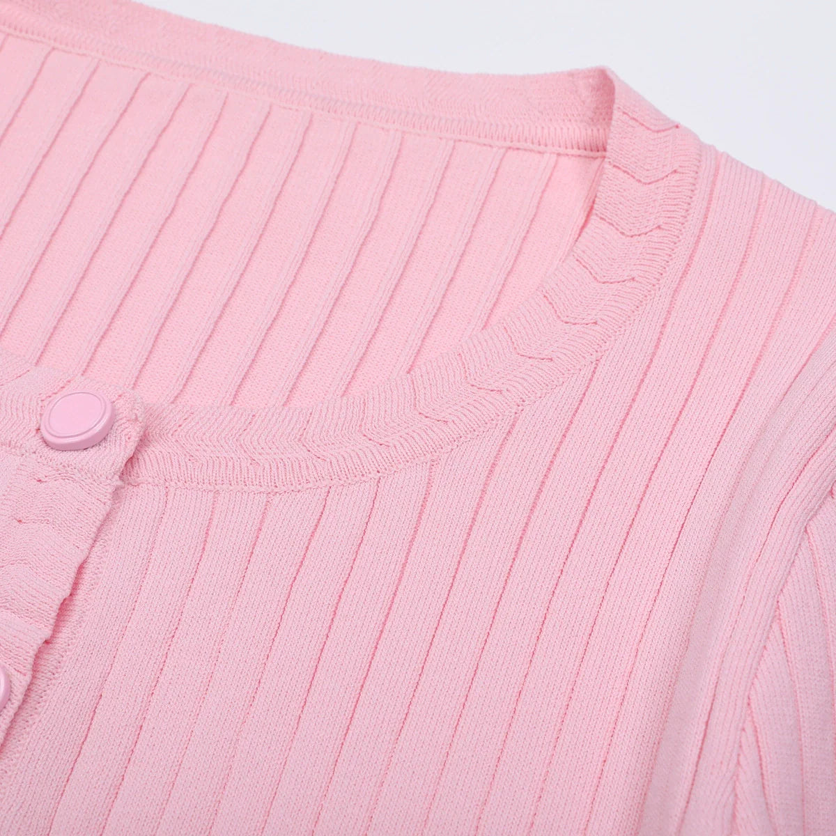 Jackie Pink Ribbed Knit Maxi Dress & Cardigan Set