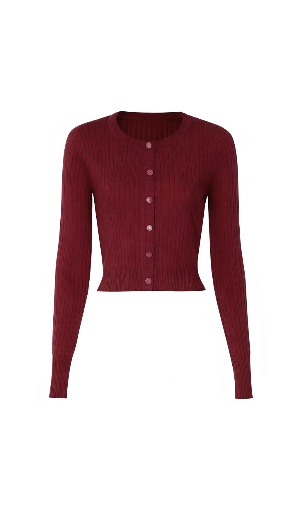 Jackie Wine Ribbed Knit Cardigan & Maxi Dress Set