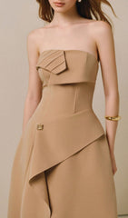 Justis Elegant Strapless Maxi Dress