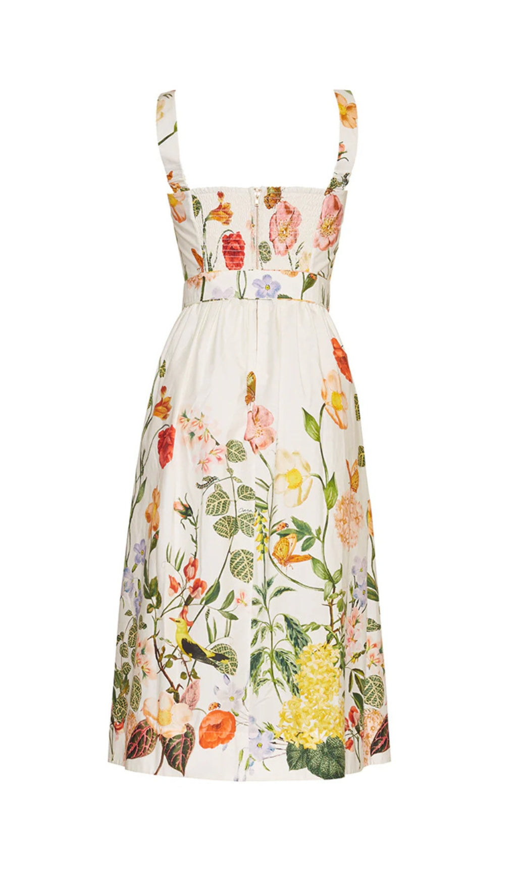 Dairin Vibrant Floral & Botanical Belted Midi Dress