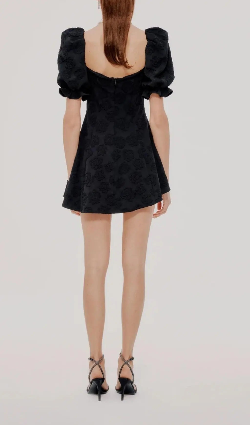 Glamorous Black Floral Mini Dress