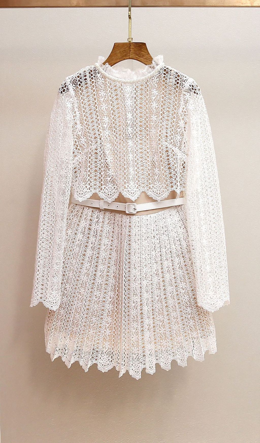 Chic Organza Lace Mini Dress