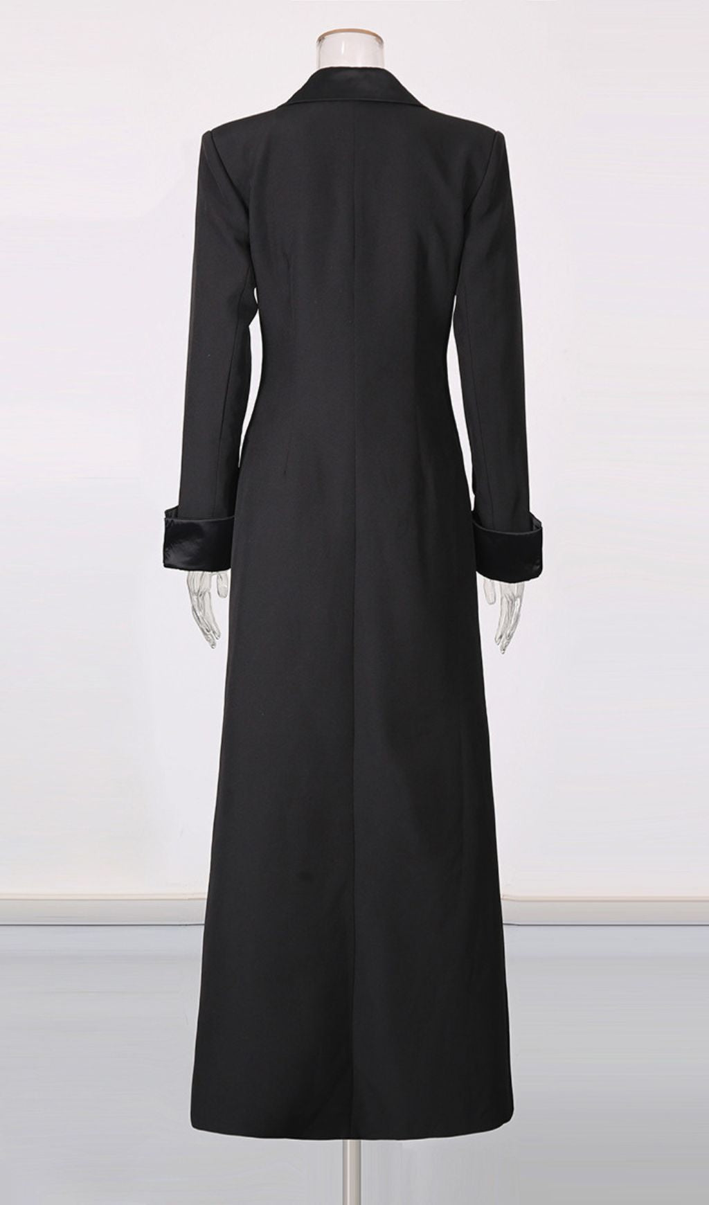 Ilonka Black Floral Beaded Maxi Dress