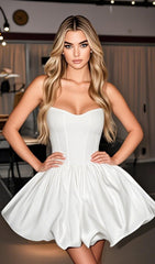 Denequa Strapless Corset Mini Dress