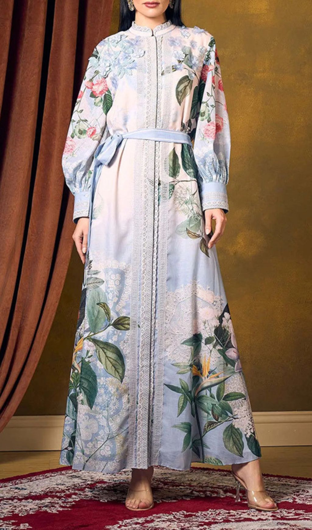 Inna Floral Bloom Long Sleeve Maxi Dress
