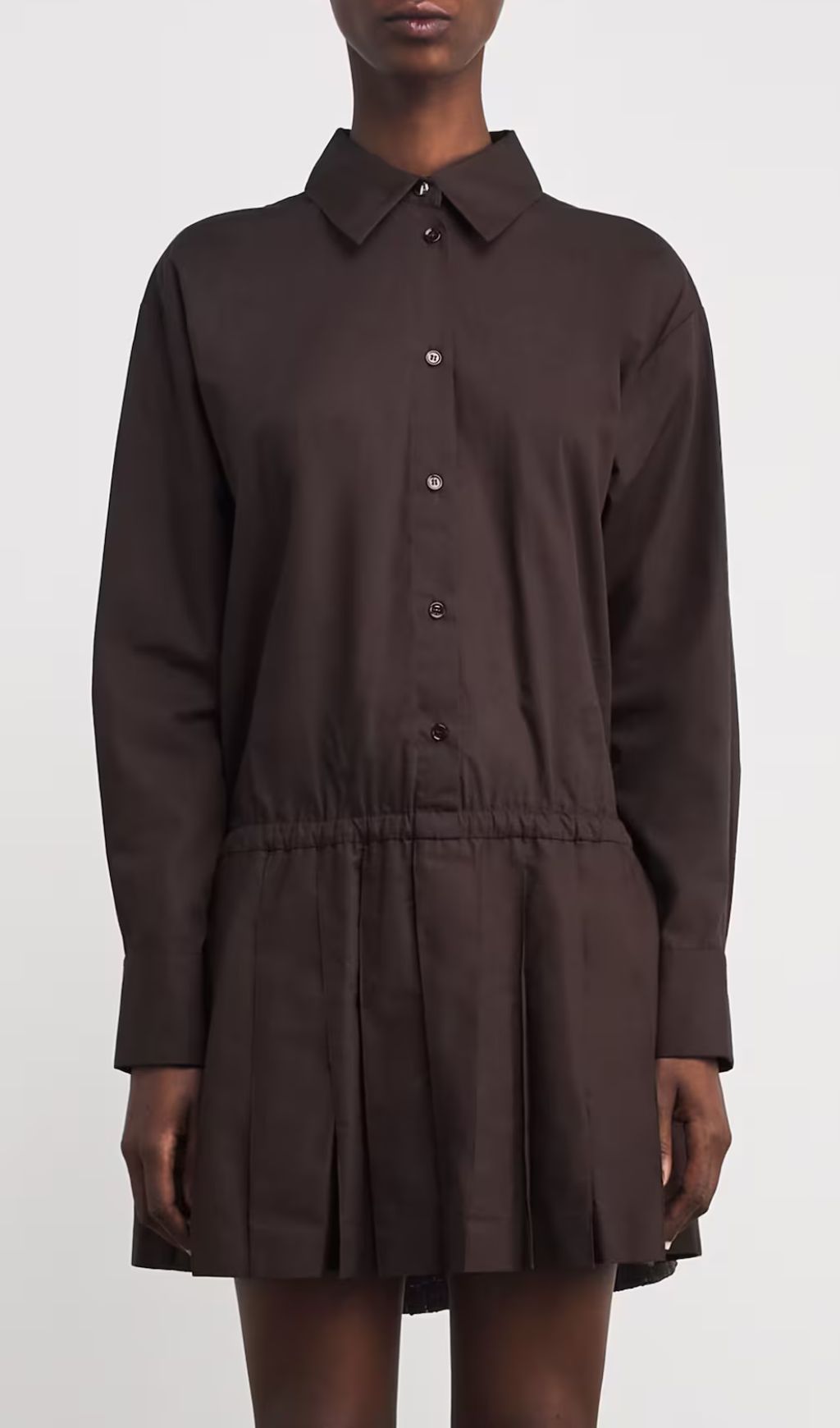 Chic Tweed Asymmetrical Mini Shirtdress