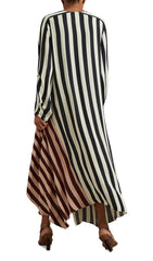 Nola 'Colour Clash' Mixed Stripe Maxi Dress