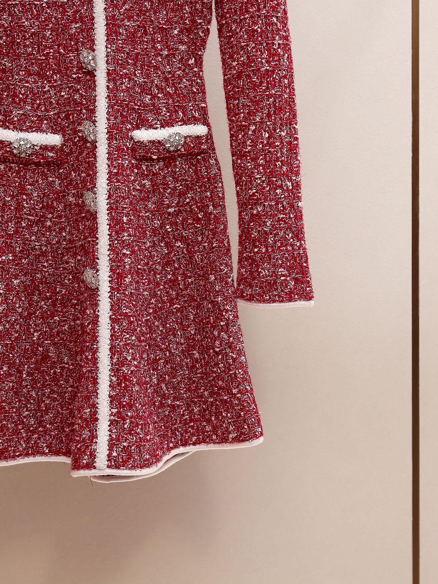 Jones Scarlet Tweed Mini Dress