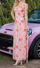 Delia Pink Floral Maxi Dress
